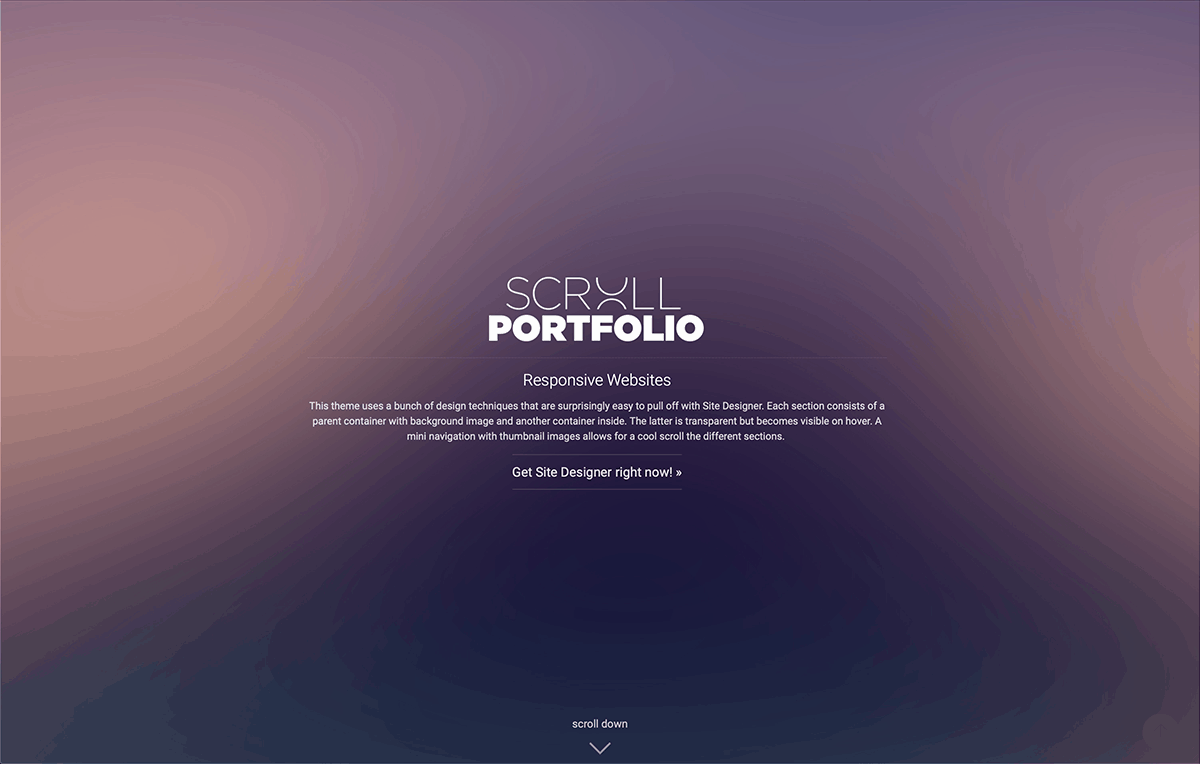 Scroll Portfolio